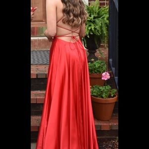 Sherri Hill Red Maxi Dress